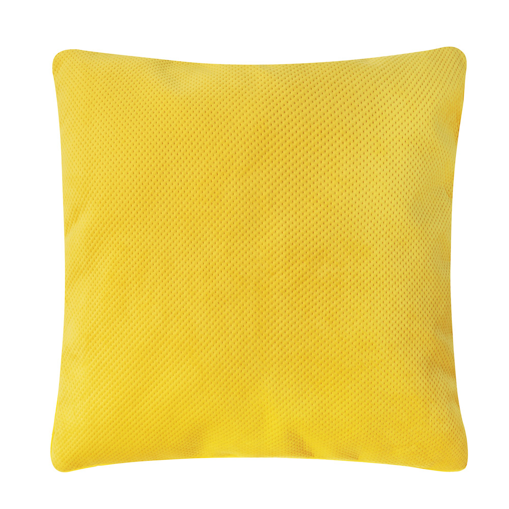 Чехол для подушки с кантом лимонный 50х50 см