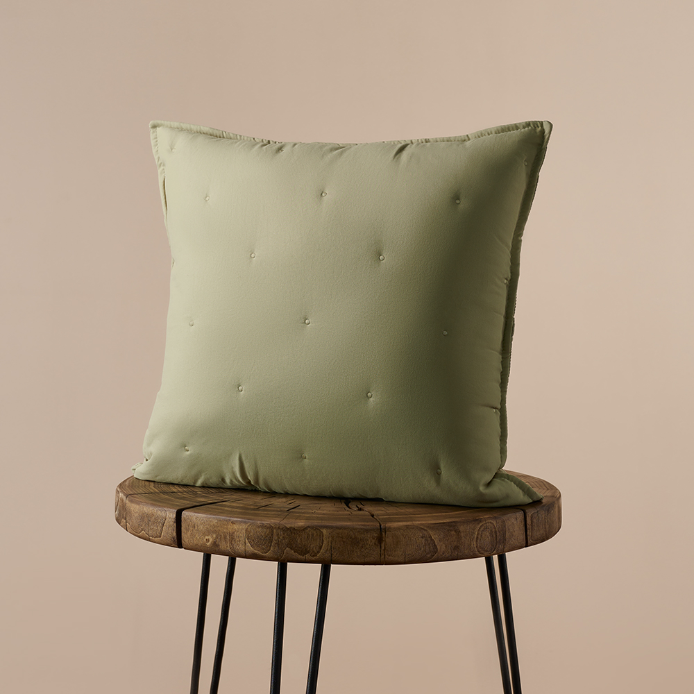 Чехол для подушки светло-зеленый 50х50 см